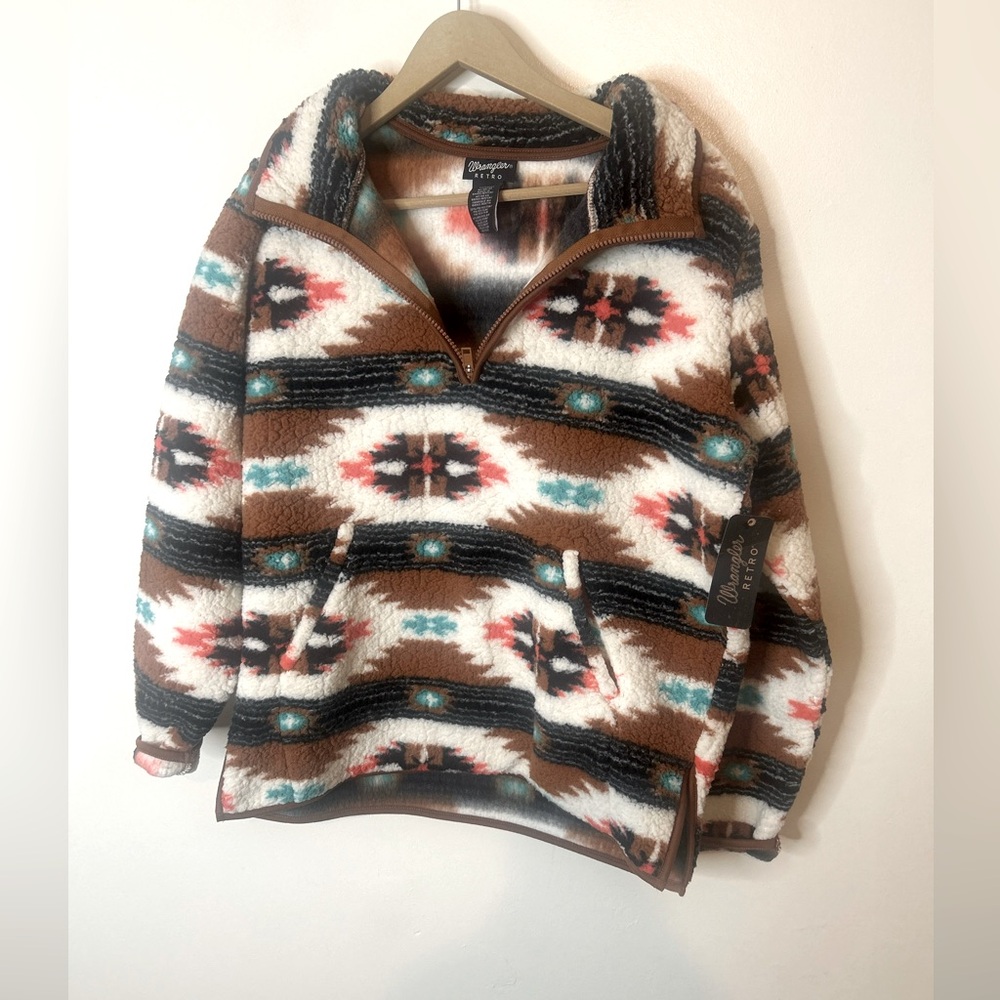 Wrangler Retro Women's Aztec Sherpa Pullover